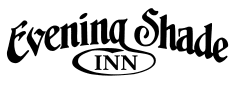 Logo for Evening Shade Inn in a decorative font.