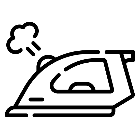 A simple black outline of a light bulb.